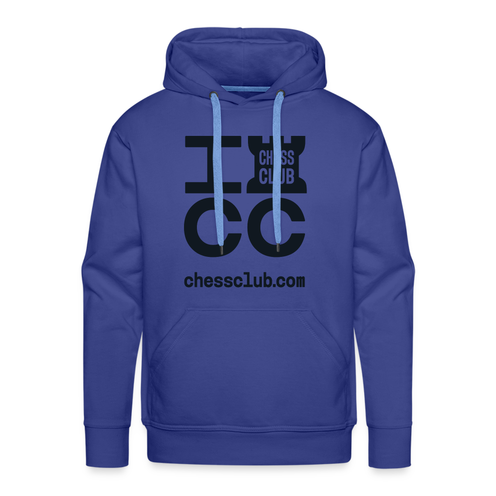 ICC Brand Black Logo Men’s Premium Hoodie - royal blue