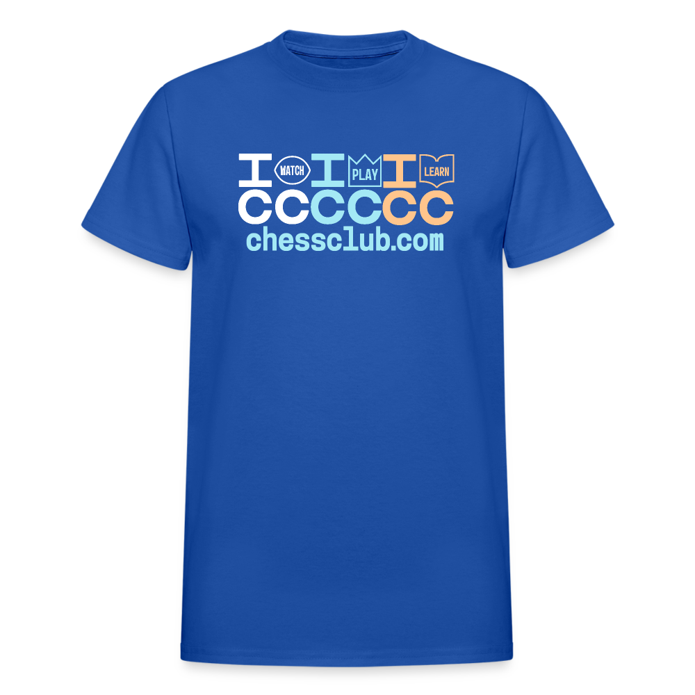ICC Watch Play Learn Ultra Cotton Adult T-Shirt - royal blue