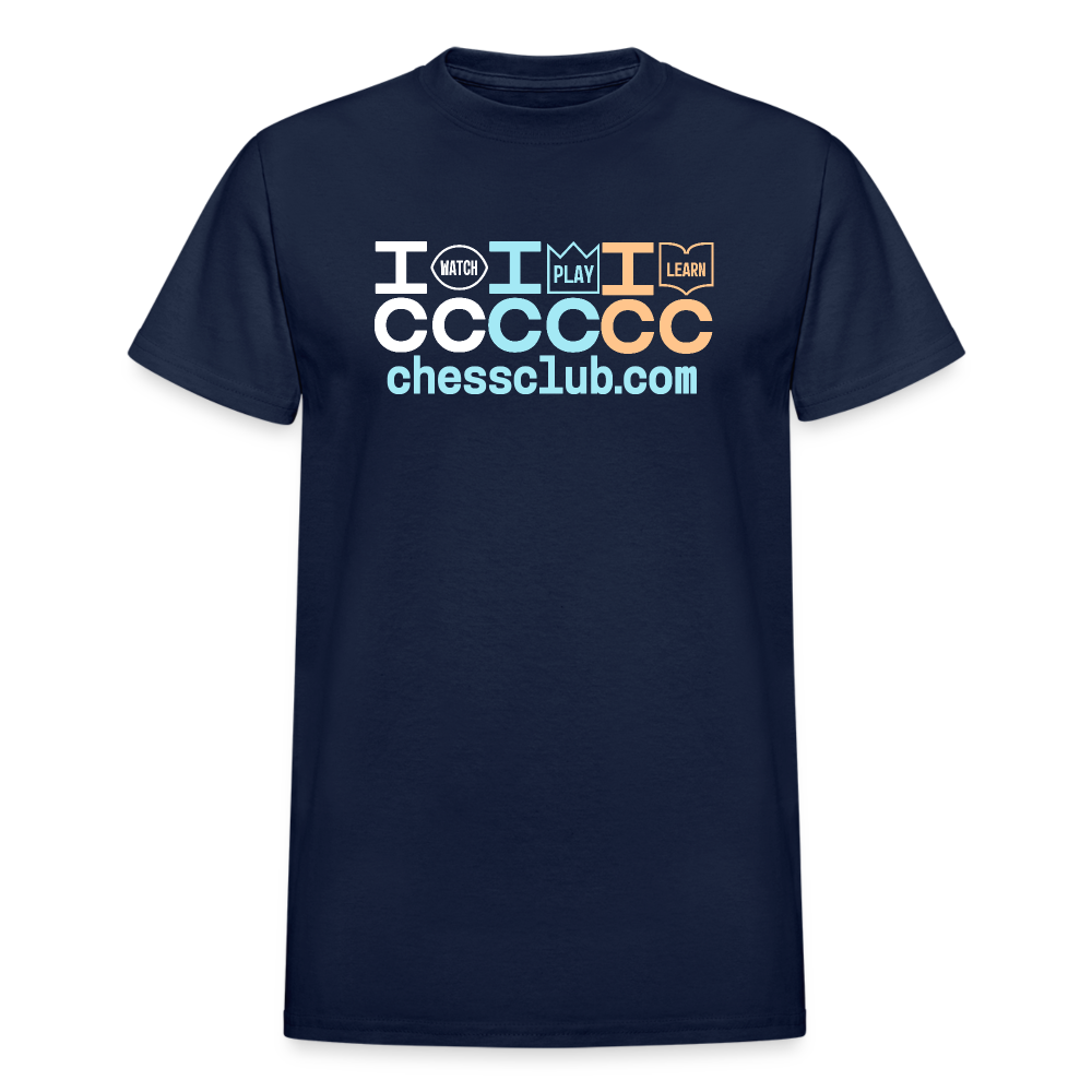 ICC Watch Play Learn Ultra Cotton Adult T-Shirt - navy