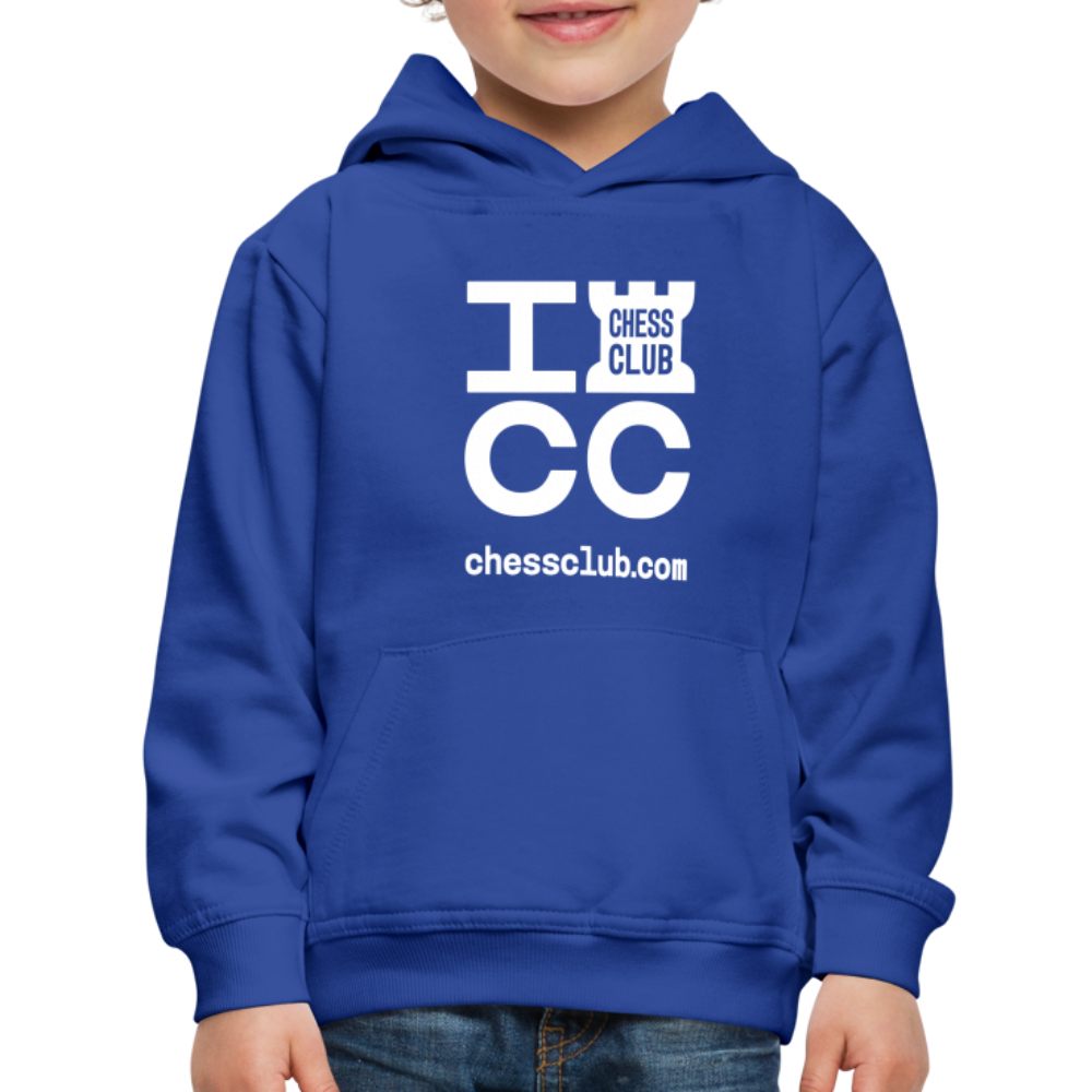 ICC Brand White Logo Kids‘ Premium Hoodie - royal blue