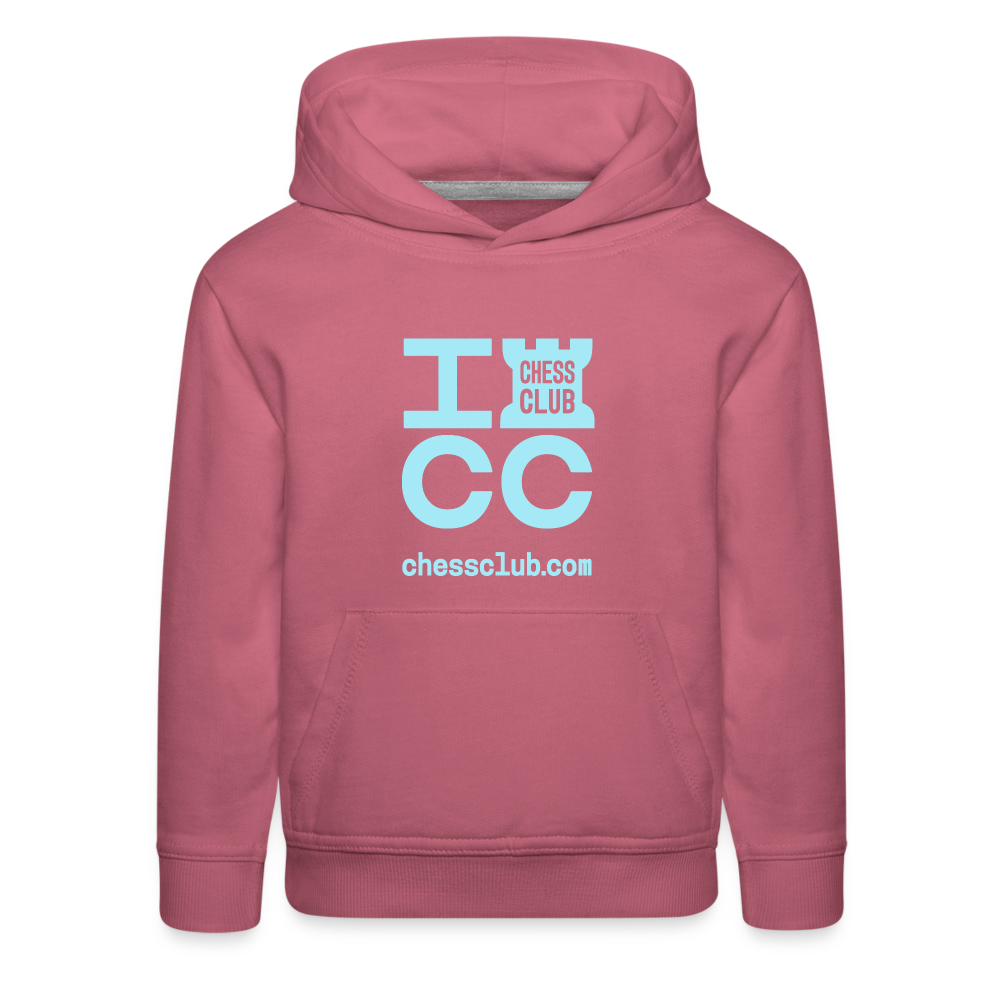 ICC Brand Blue Logo Kids‘ Premium Hoodie - mauve