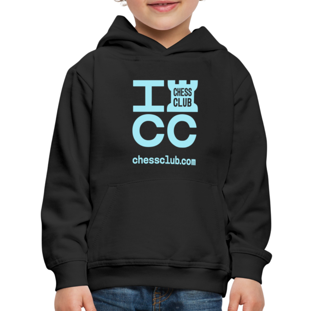 ICC Brand Blue Logo Kids‘ Premium Hoodie - black