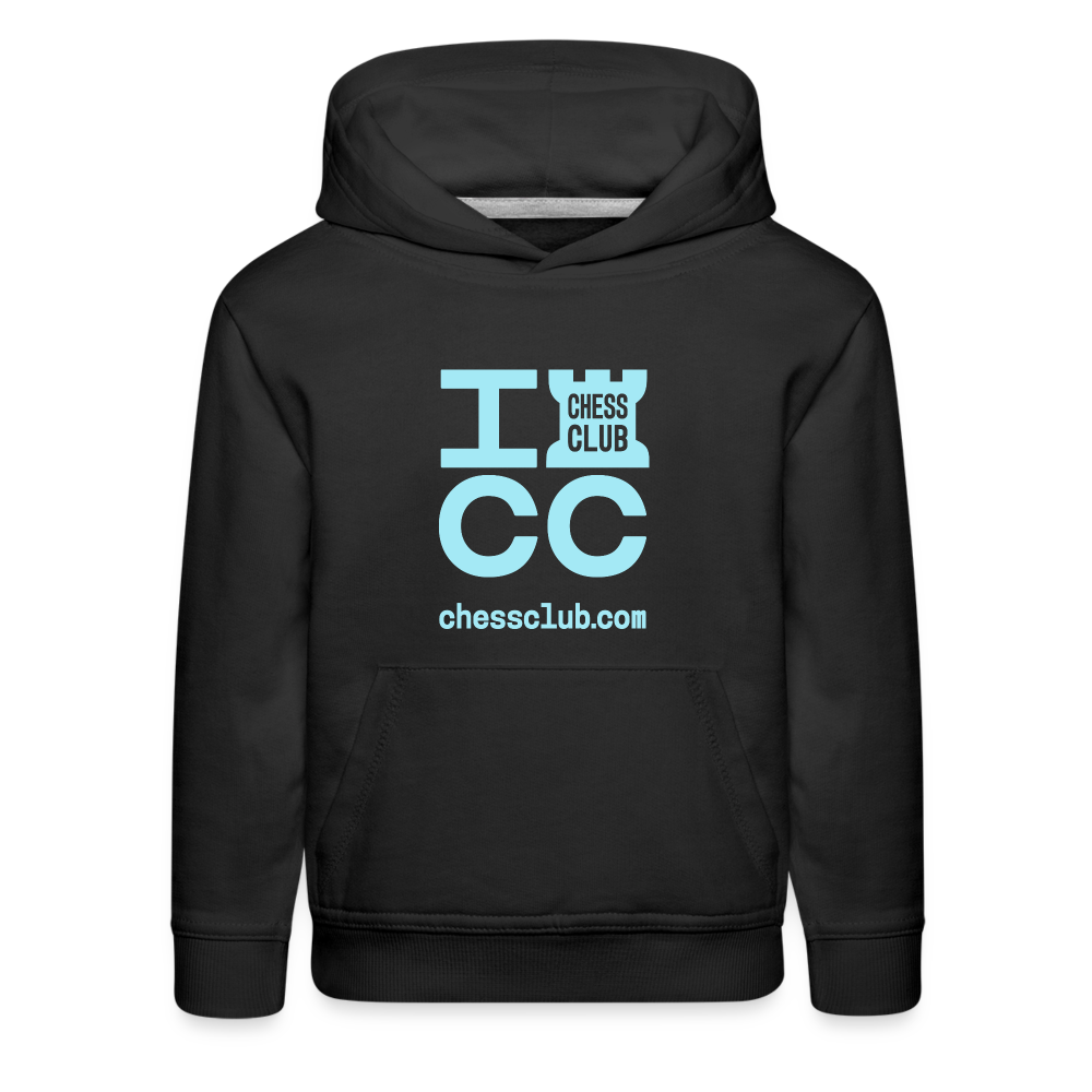 ICC Brand Blue Logo Kids‘ Premium Hoodie - black