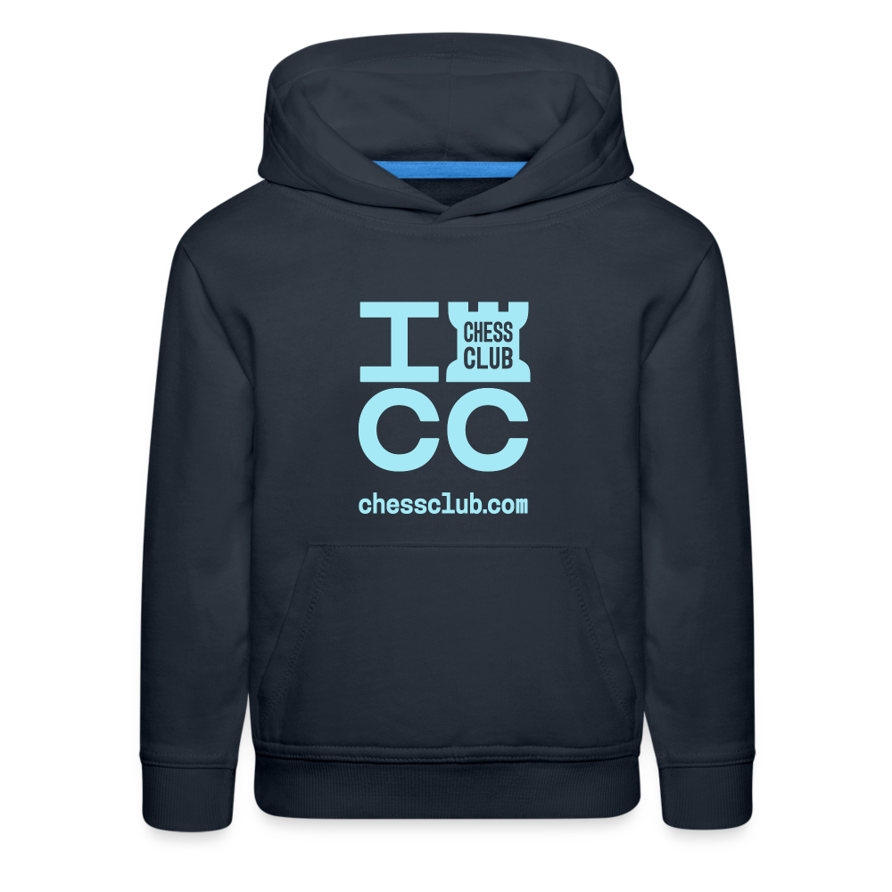 ICC Brand Blue Logo Kids‘ Premium Hoodie - navy