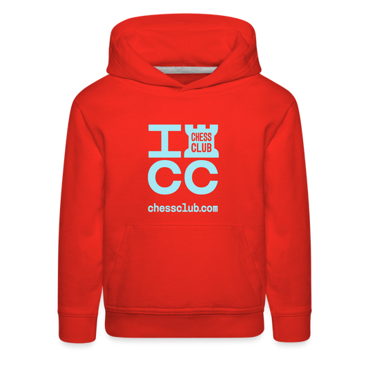 ICC Brand Blue Logo Kids‘ Premium Hoodie - red