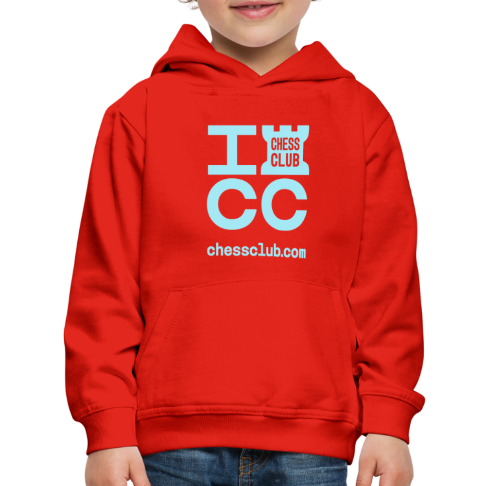 ICC Brand Blue Logo Kids‘ Premium Hoodie - red