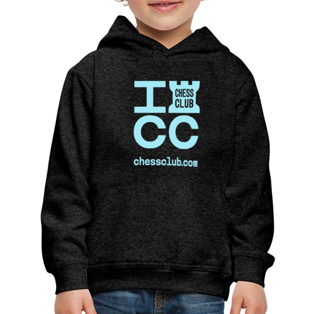 ICC Brand Blue Logo Kids‘ Premium Hoodie - charcoal grey