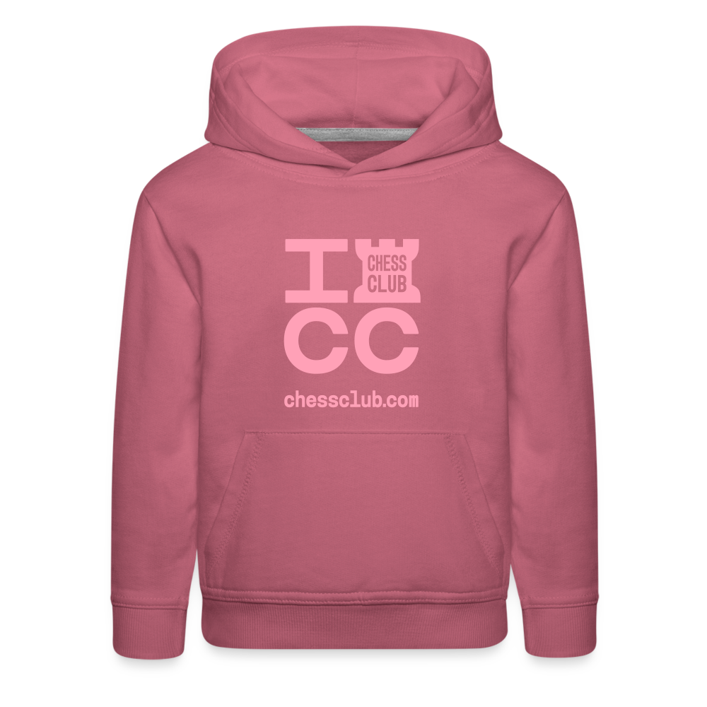 ICC Brand Pink Logo Kids‘ Premium Hoodie - mauve
