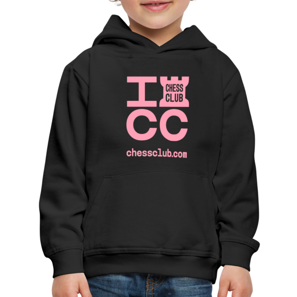 ICC Brand Pink Logo Kids‘ Premium Hoodie - black