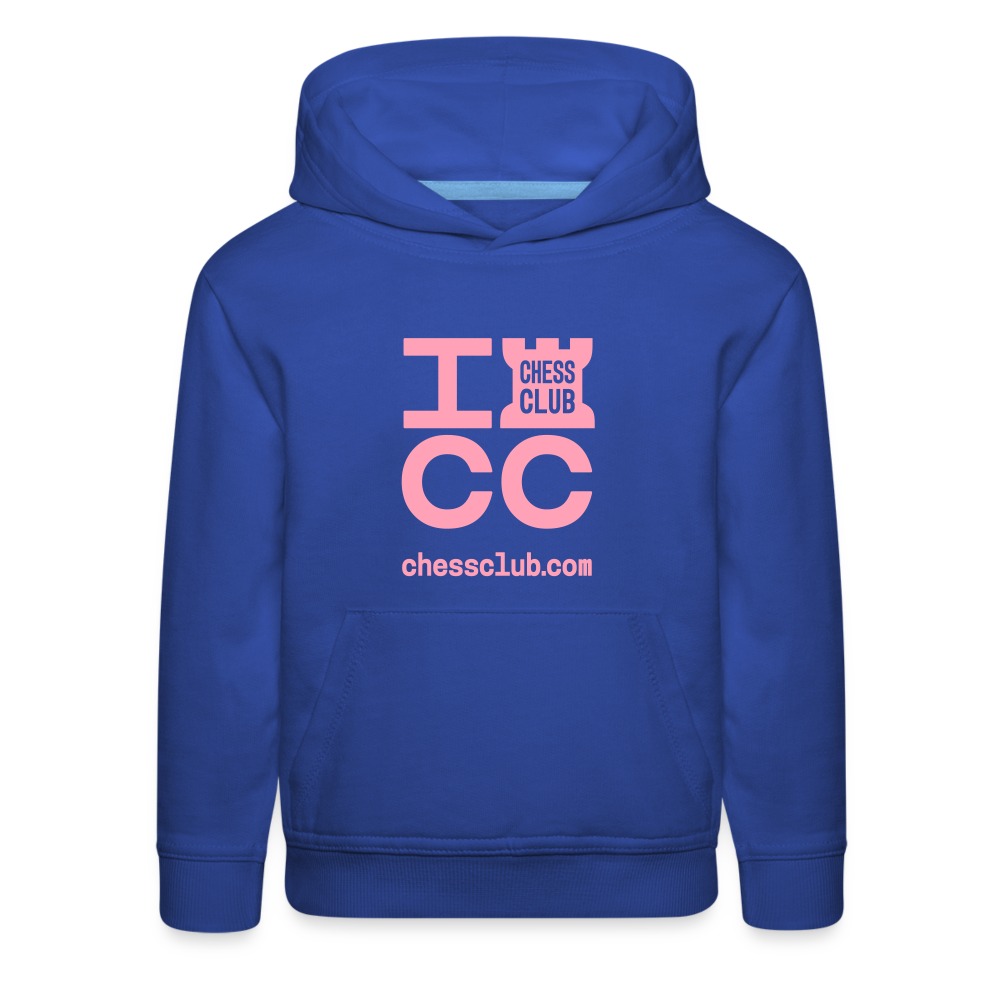 ICC Brand Pink Logo Kids‘ Premium Hoodie - royal blue