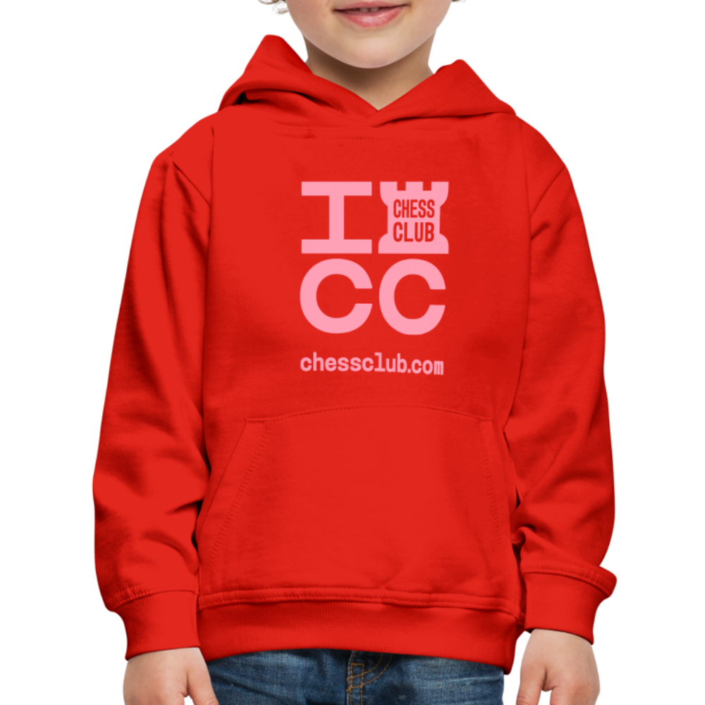 ICC Brand Pink Logo Kids‘ Premium Hoodie - red