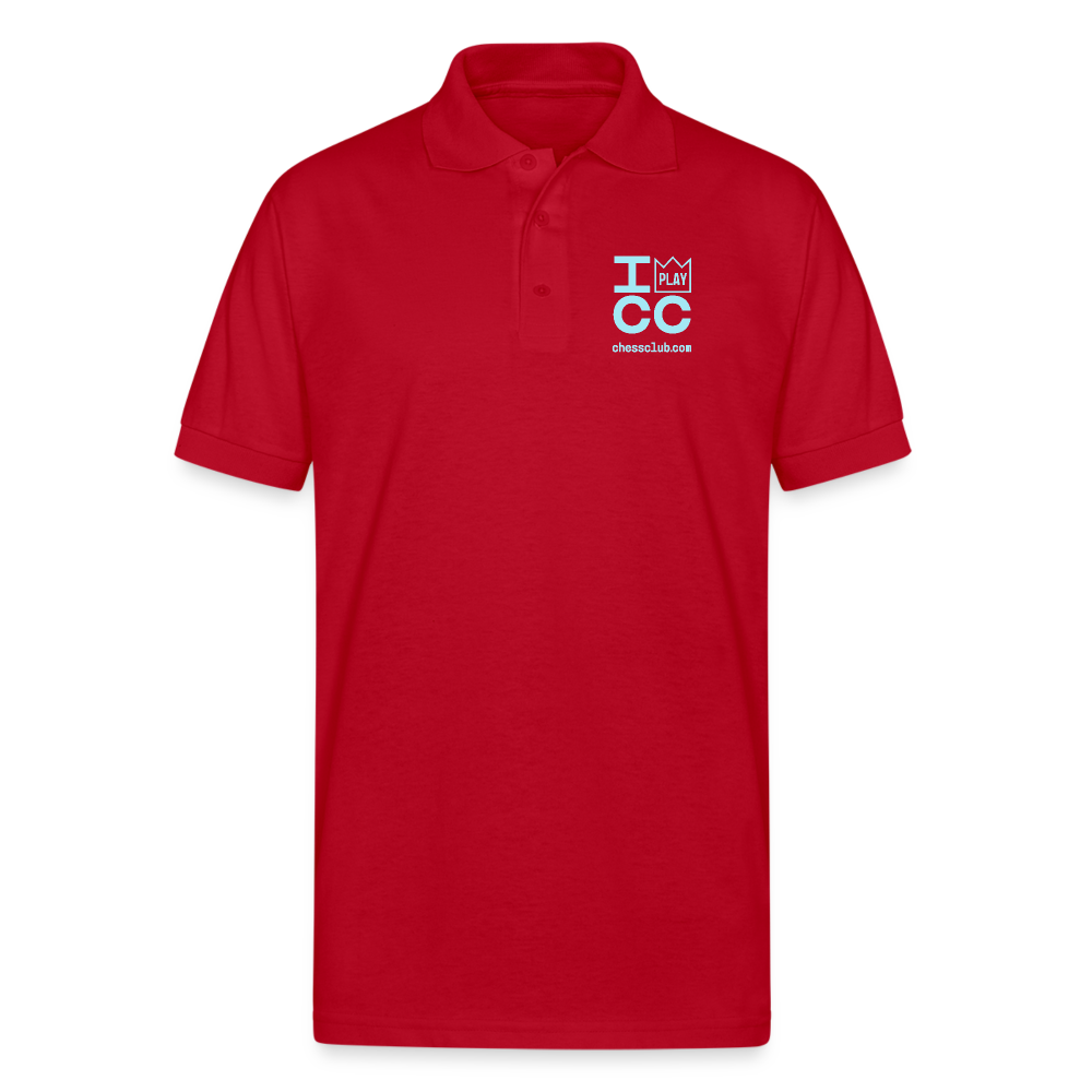 I Play ICC Unisex 50/50 Jersey Polo - red