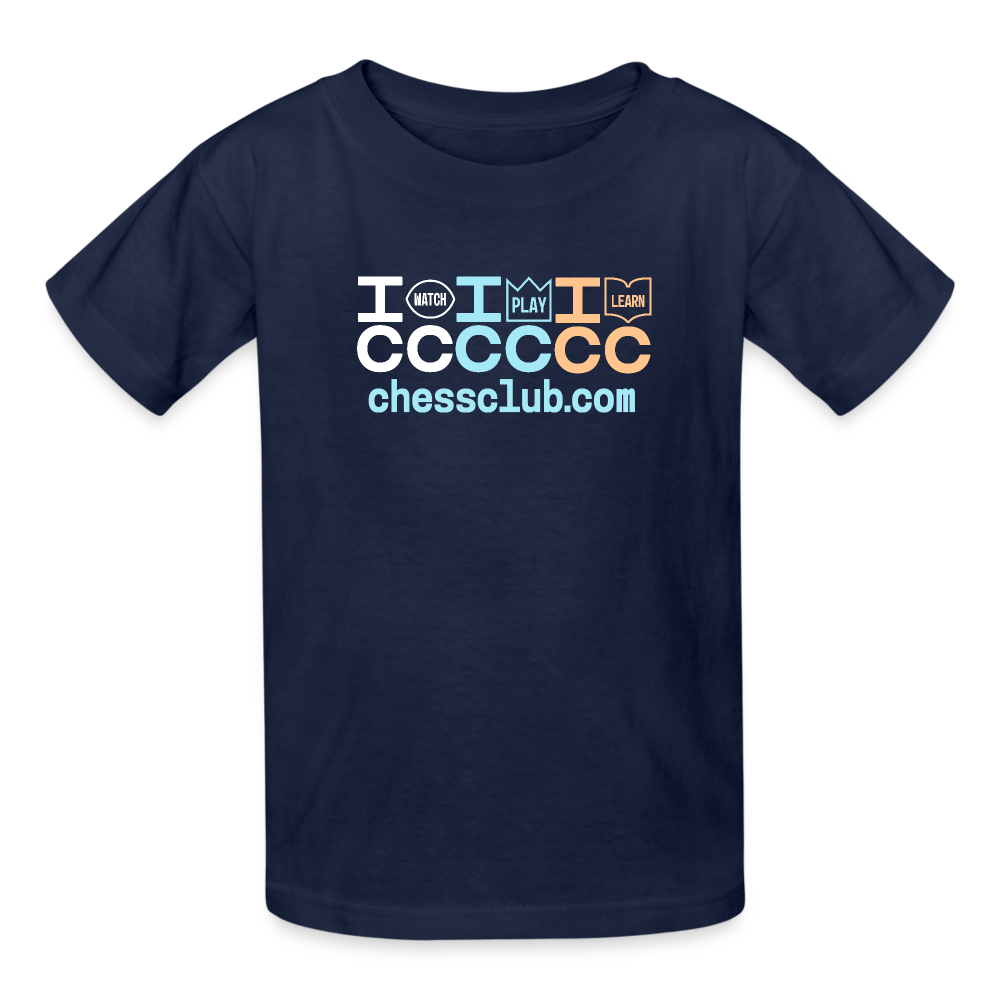 ICC Watch Play Learn Ultra Cotton Youth T-Shirt - navy