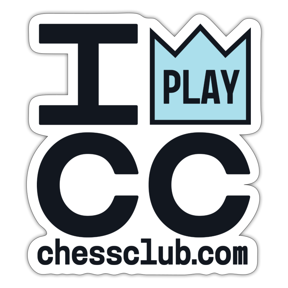 I Play ICC Sticker - white matte