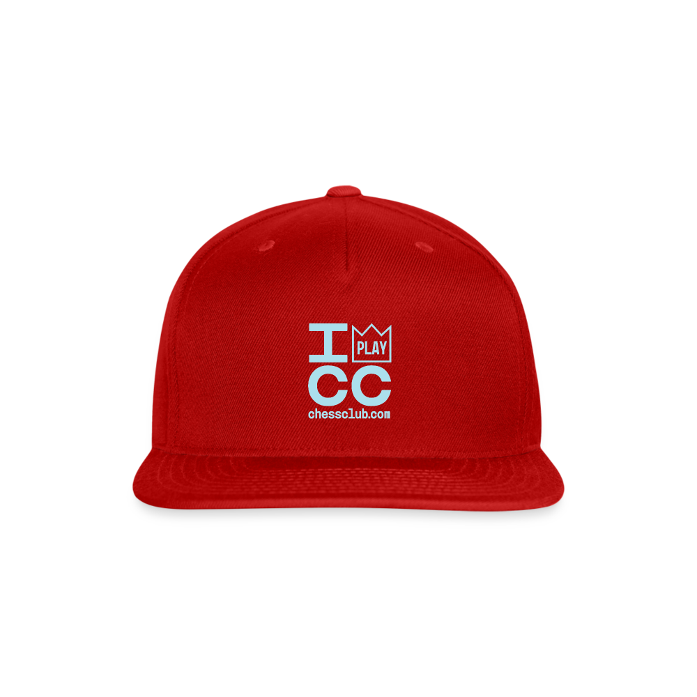 I Play ICC Snapback Baseball Cap - red