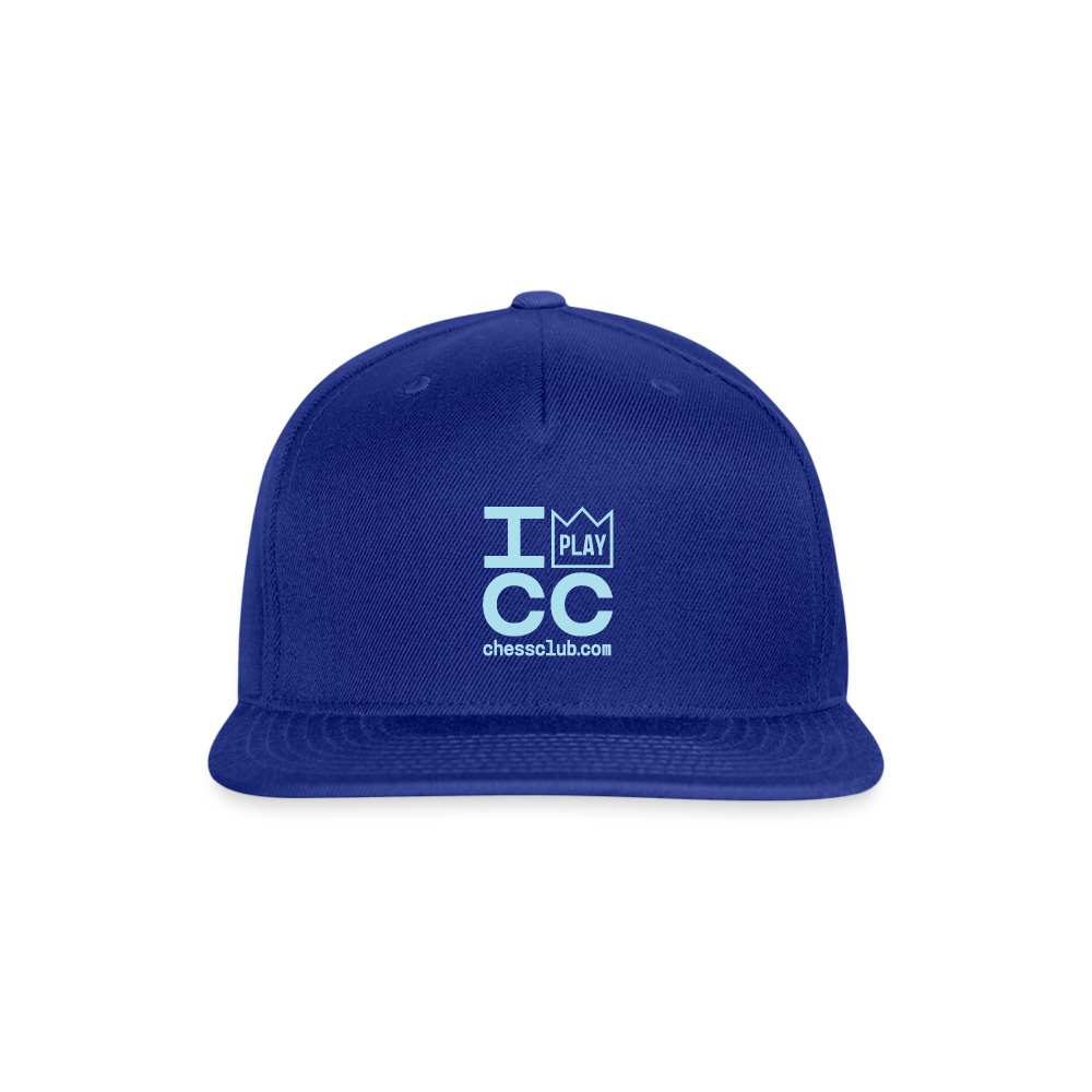 I Play ICC Snapback Baseball Cap - royal blue