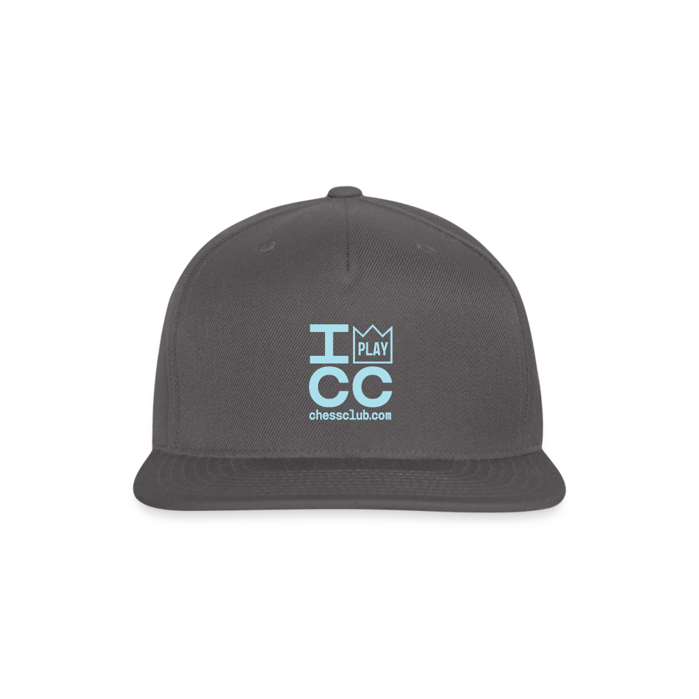 I Play ICC Snapback Baseball Cap - dark grey