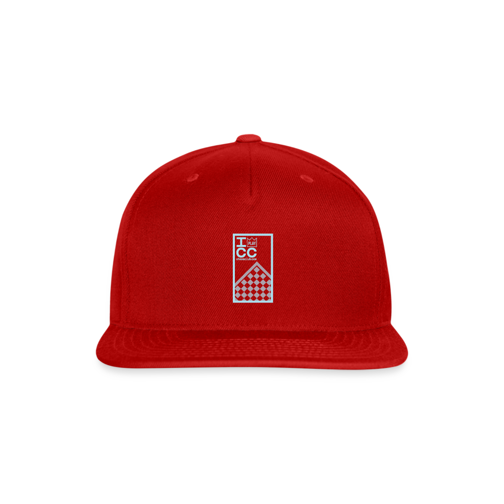 ICC Snapback Baseball Cap - red