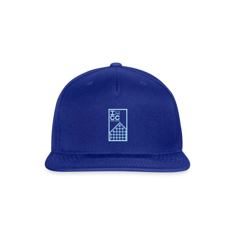 ICC Snapback Baseball Cap - royal blue