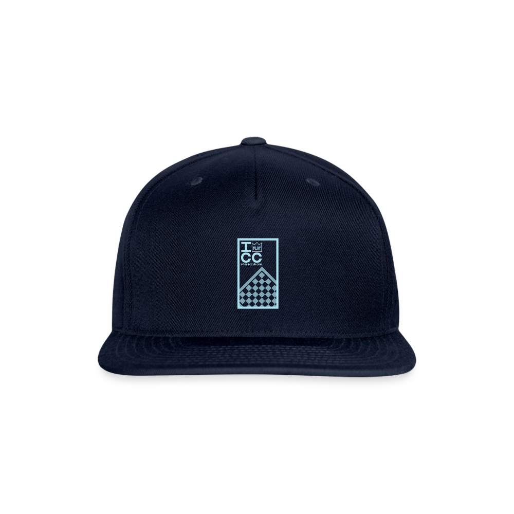 ICC Snapback Baseball Cap - navy