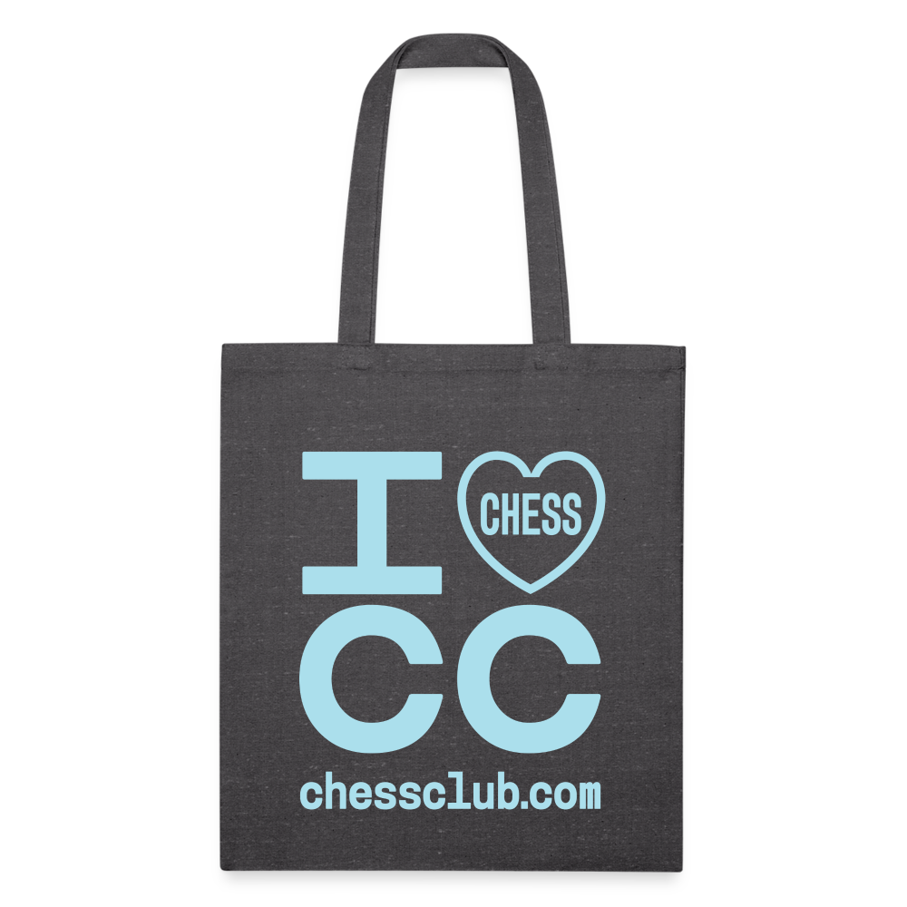 I Heart ICC Recycled Tote Bag - charcoal grey