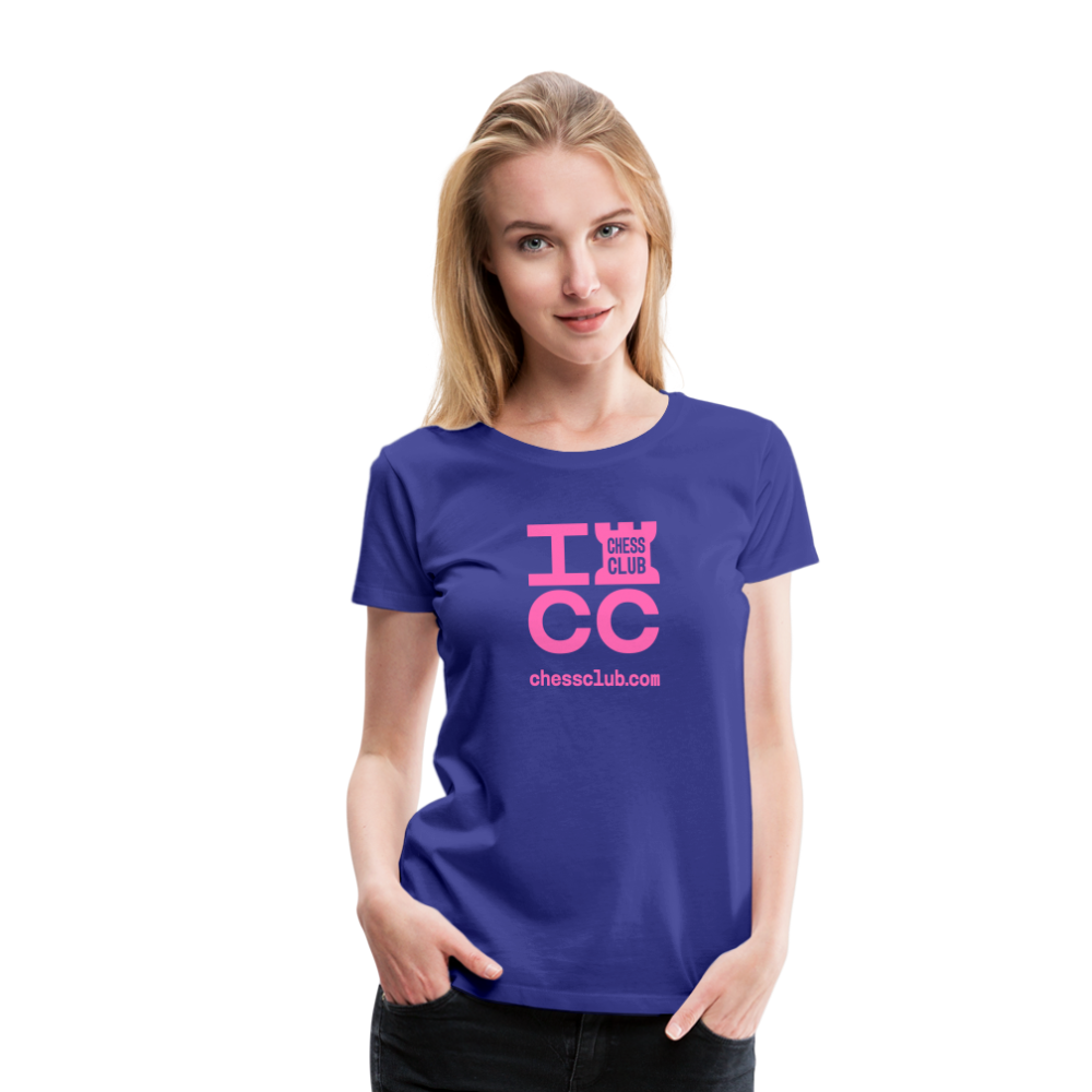 ICC Brand Pink Logo Women’s Premium T-Shirt - royal blue