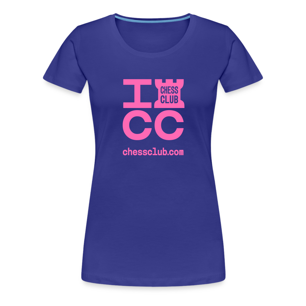 ICC Brand Pink Logo Women’s Premium T-Shirt - royal blue