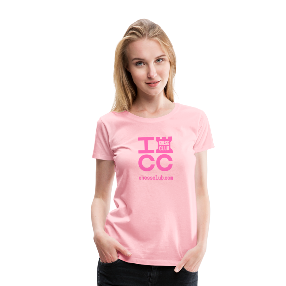 ICC Brand Pink Logo Women’s Premium T-Shirt - pink