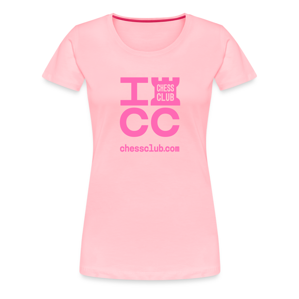 ICC Brand Pink Logo Women’s Premium T-Shirt - pink