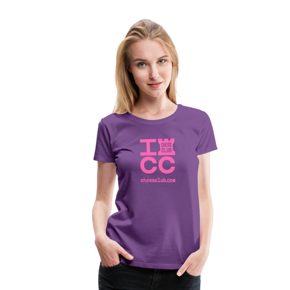 ICC Brand Pink Logo Women’s Premium T-Shirt - purple