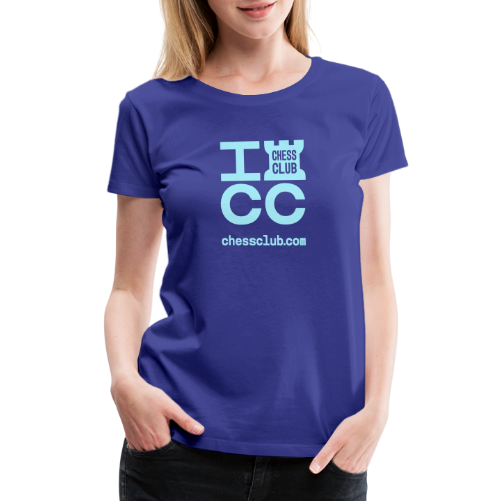 ICC Brand Blue Logo Women’s Premium T-Shirt - royal blue