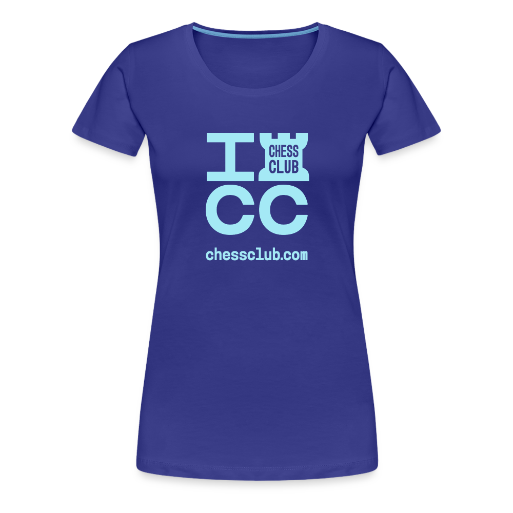 ICC Brand Blue Logo Women’s Premium T-Shirt - royal blue