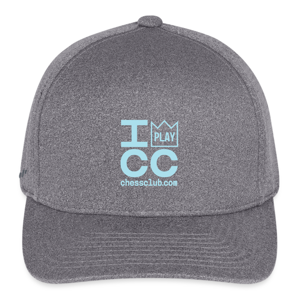 I Play ICC Flexfit Fitted Melange Baseball Cap - light heather gray