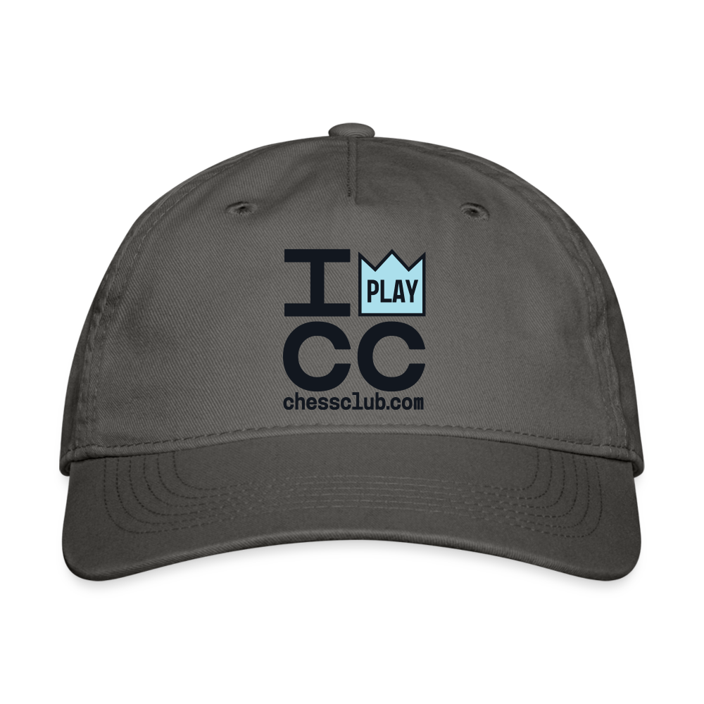 I Play ICC V2 Organic Baseball Cap - charcoal