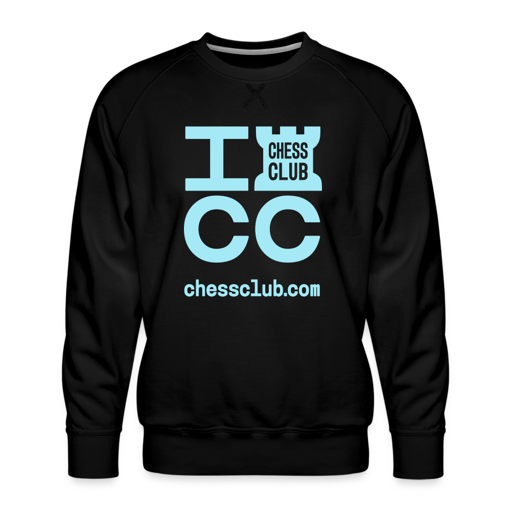 ICC Brand Blue Logo Men’s Premium Sweatshirt - black