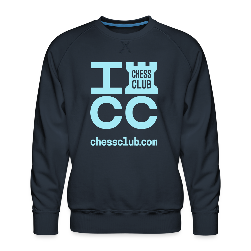 ICC Brand Blue Logo Men’s Premium Sweatshirt - navy