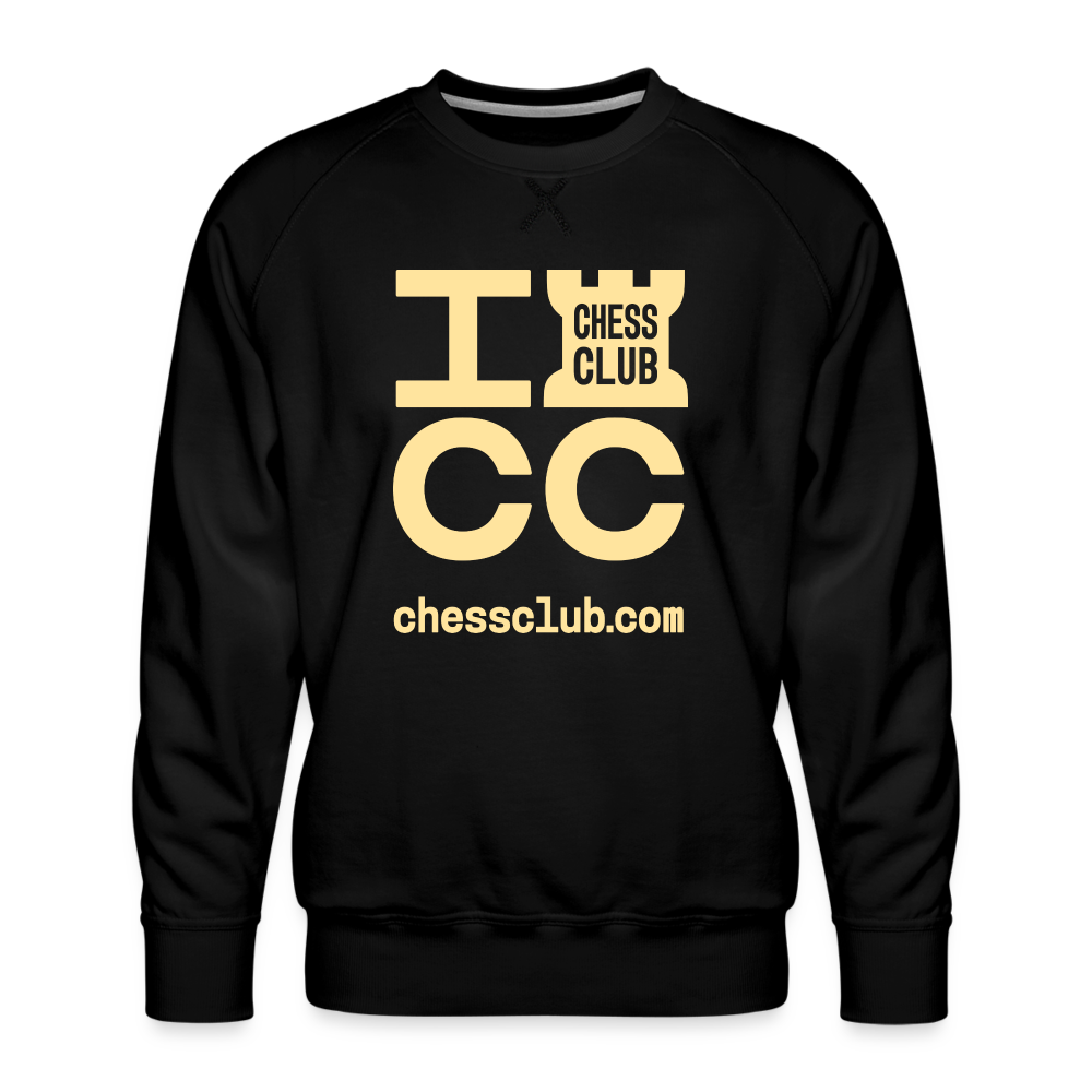 ICC Brand Yellow Logo Men’s Premium Sweatshirt - black